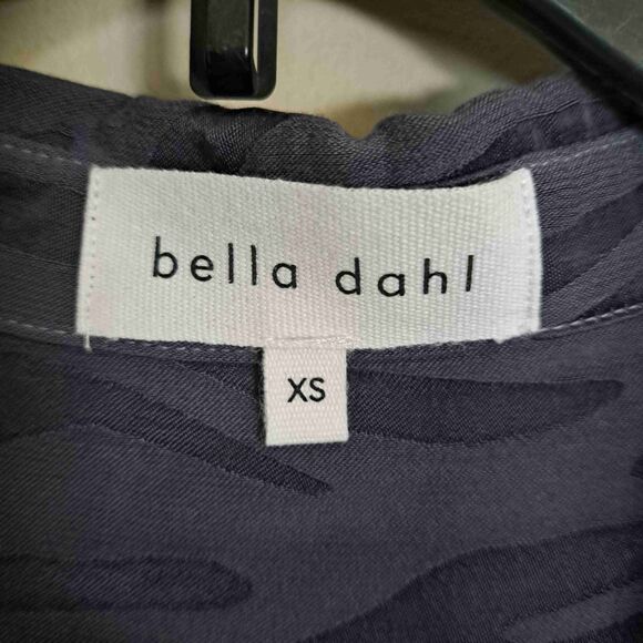 Bella Dahl Zebra Print Button Front Striped Blouse Size XS - Picture 3 of 7